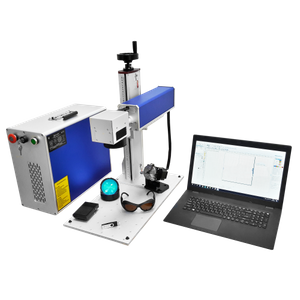 เครื่องมาร์คกิ้งไฟเบอร์เลเซอร์แบบพกพา 20W พลาสติก