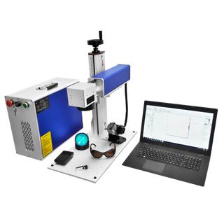 ช่างแกะสลักเลเซอร์ไฟเบอร์ 20W สำหรับเหล็ก ทองเหลือง อลูมิเนียม